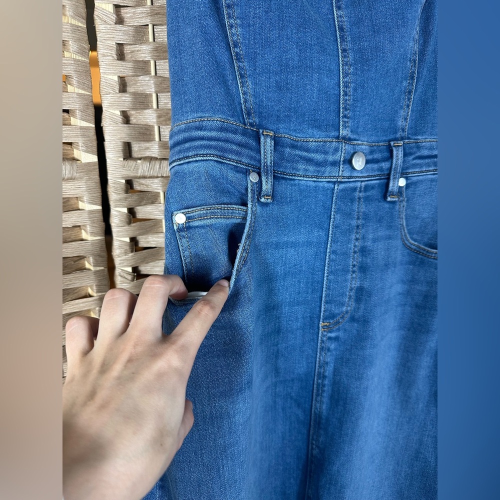 Anthropologie Pilcro The Madi Front-Slit Denim Dress - Size Small - Picture 7 of 13